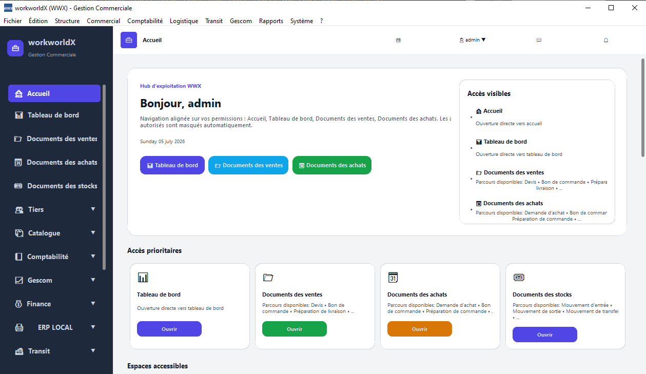 WWXIA — Votre activité, en une seule vue.